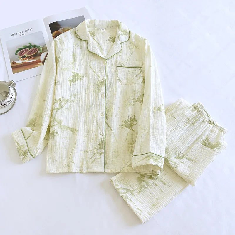 Katoenen pyjama met bloemenprint - afbeelding 34