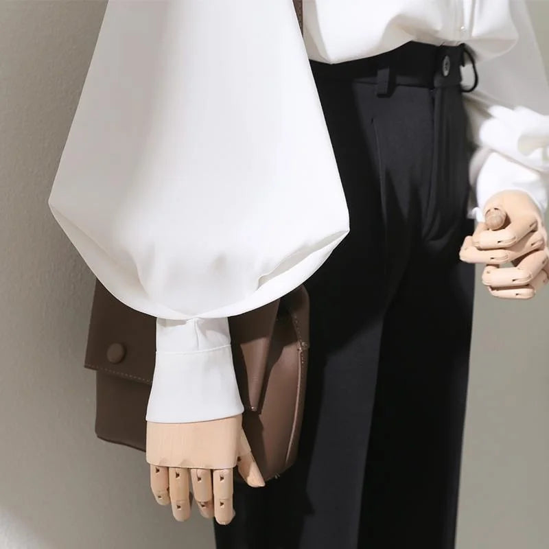 Blouse met ballonmouwen - afbeelding 3