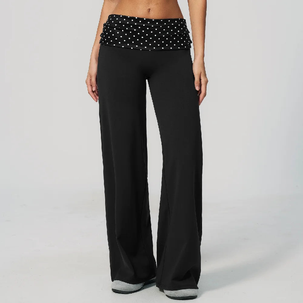 Wide leg yoga pants voor dames