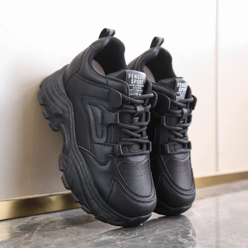 Witte plateausneakers - afbeelding 4