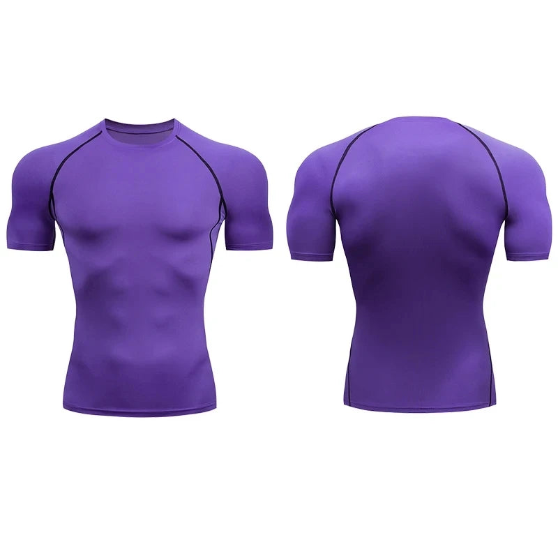 Heren compressie sportshirt