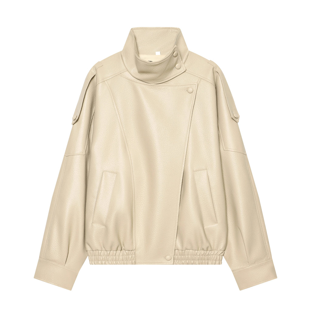 Oversized leren jack - afbeelding 19