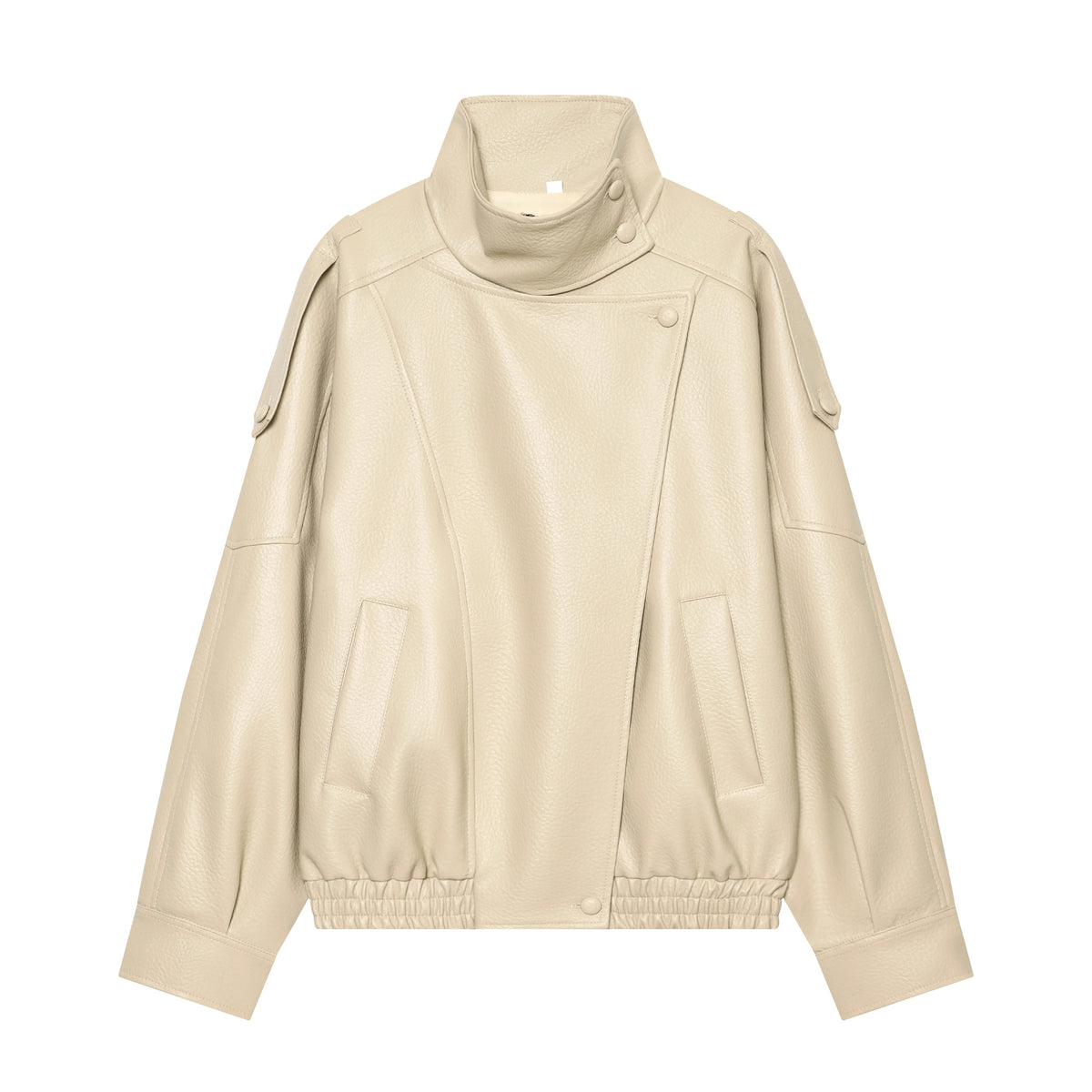 Oversized leren jack - afbeelding 19