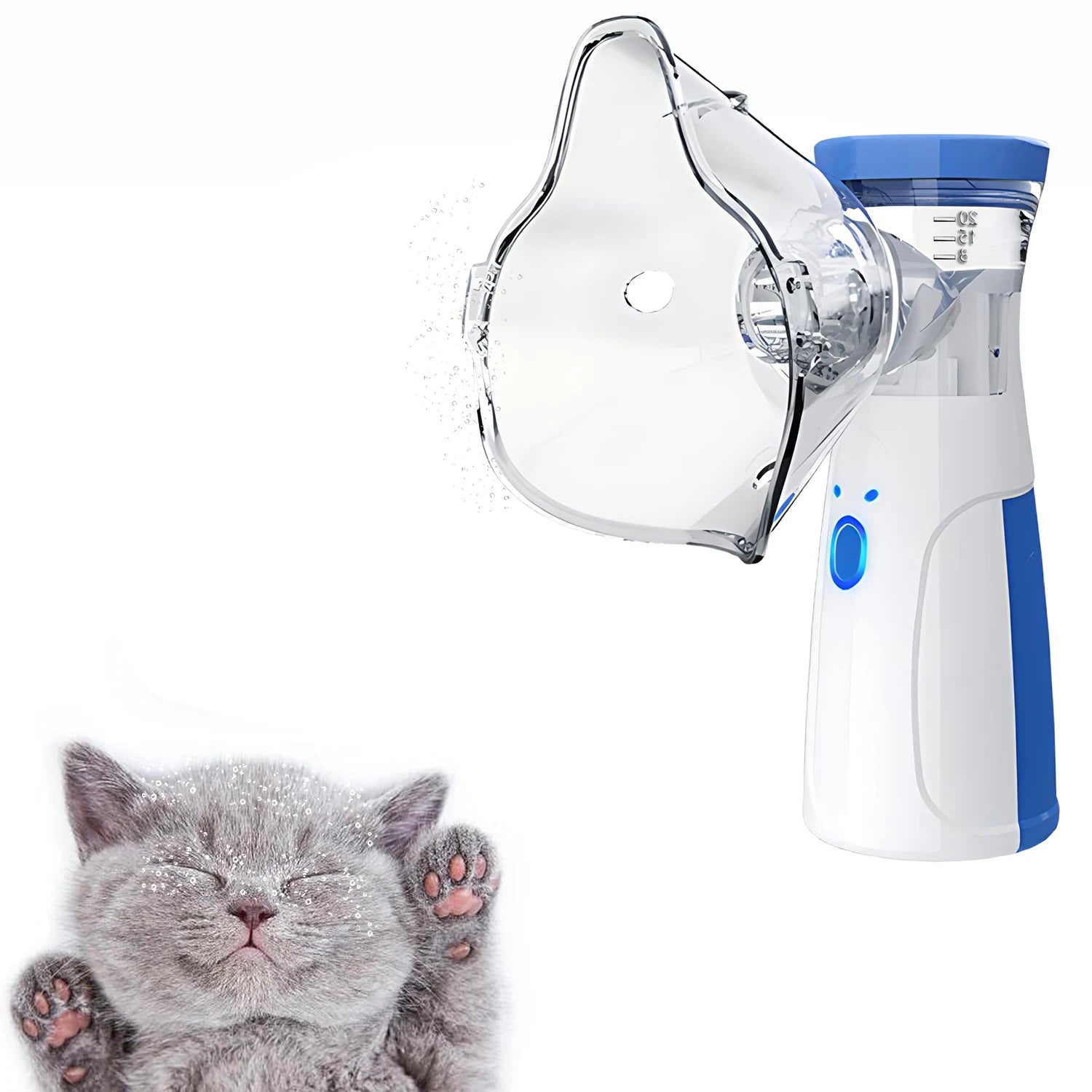 Inhalator voor huisdieren met ademhalingsproblemen