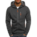 Slank capuchonvest met rits