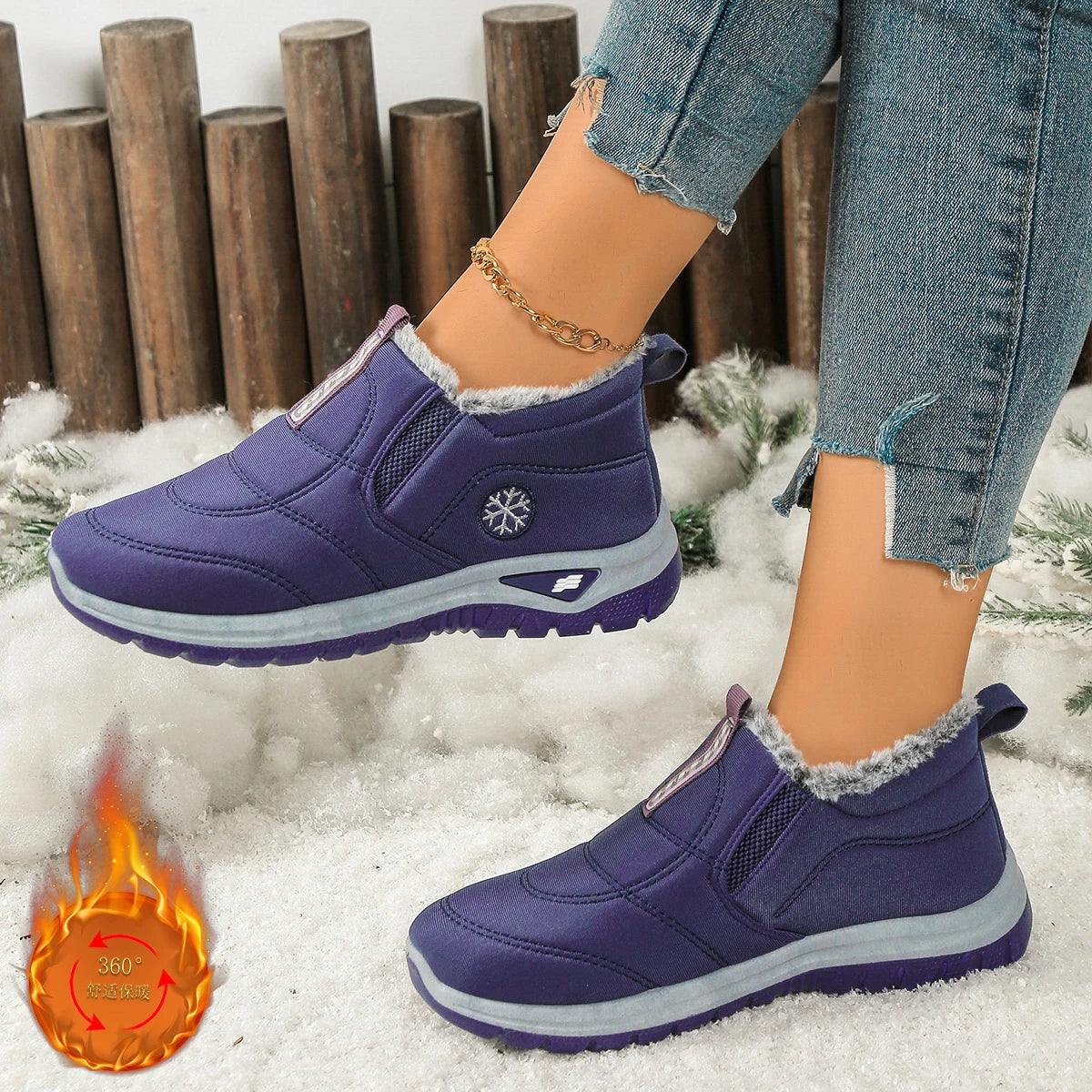 Gevoerde instapboots met fleece