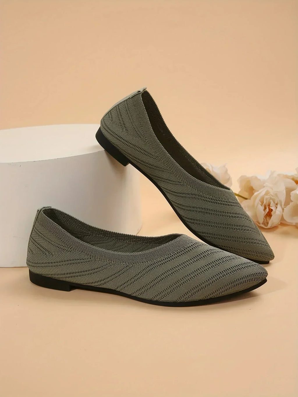 Gebreide spitse ballerina's - afbeelding 44