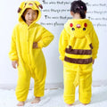 Pikachu warme flanellen onesie voor kinderen