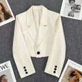 Korte blazer met reverskraag