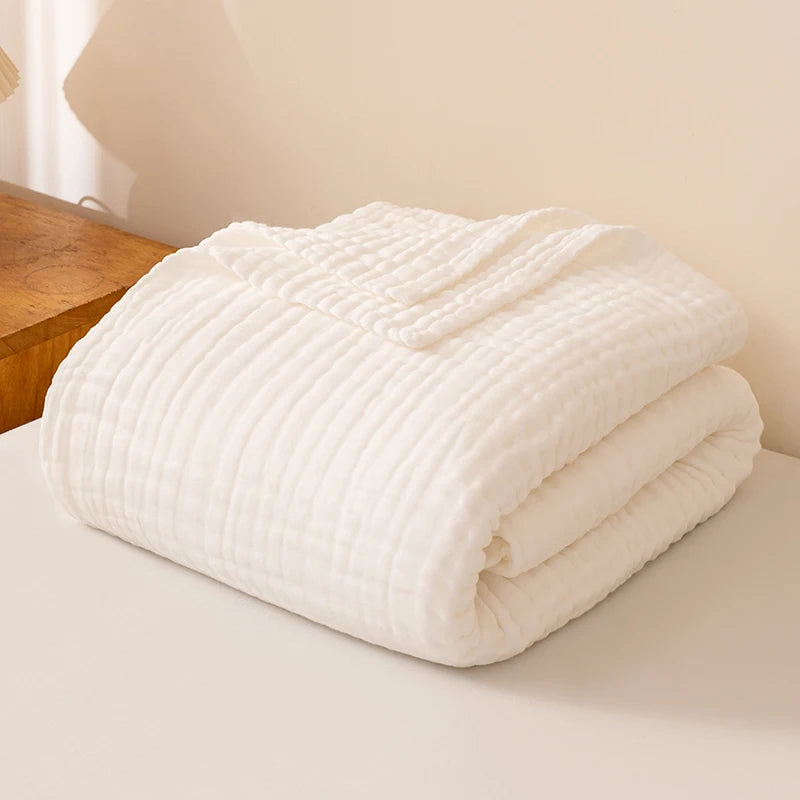4-laags katoenen plaid, ademend