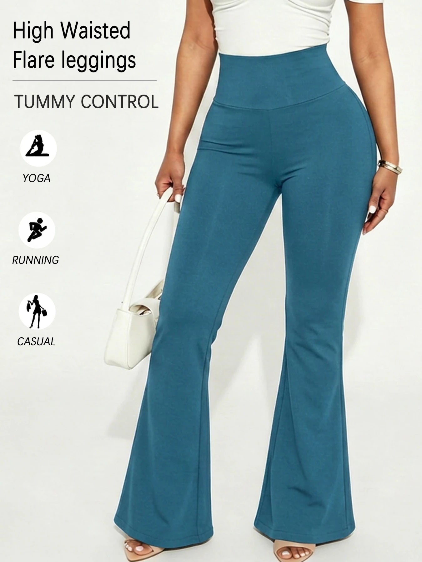 Superzachte flare yoga leggings voor dames