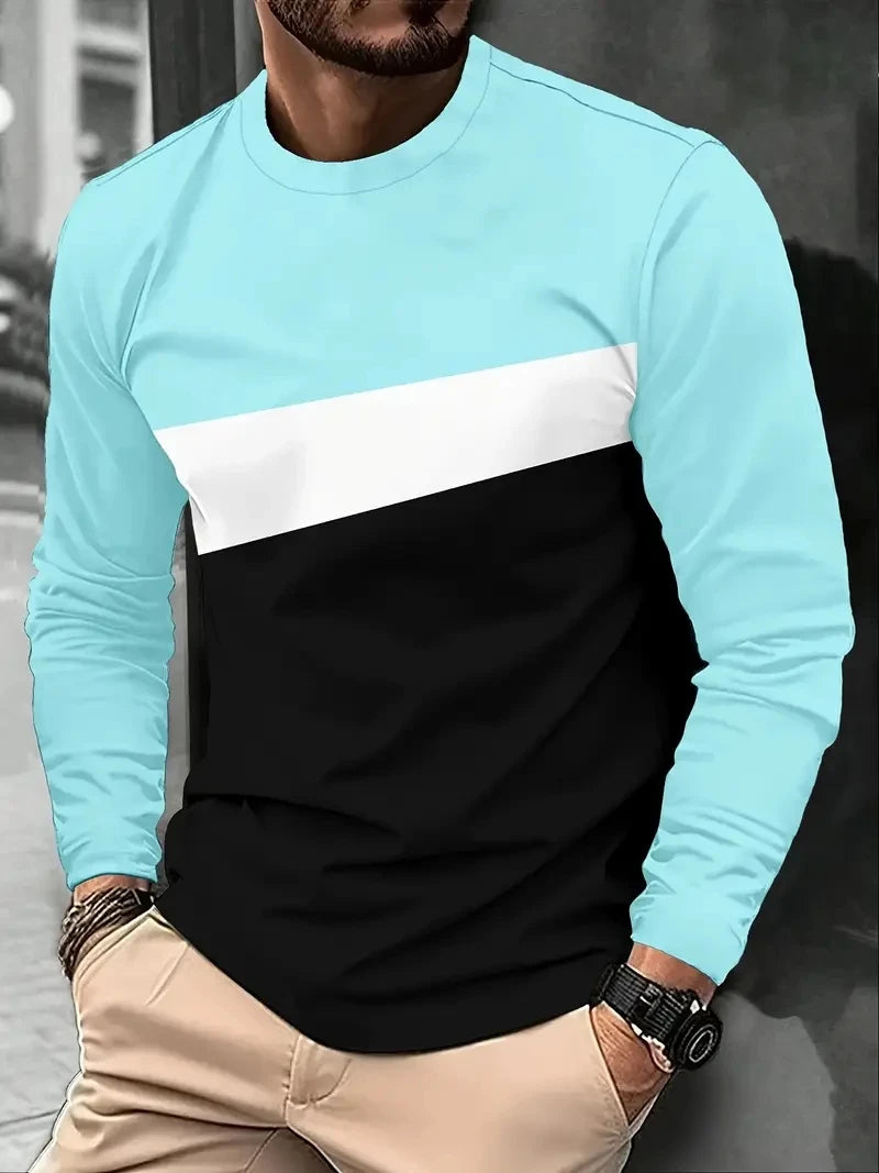 Gestreepte longsleeve met ronde hals - afbeelding 10