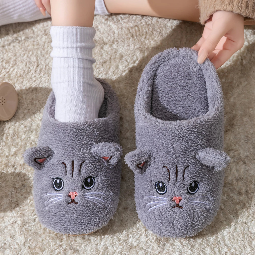 Pluche kattenpantoffels - afbeelding 12