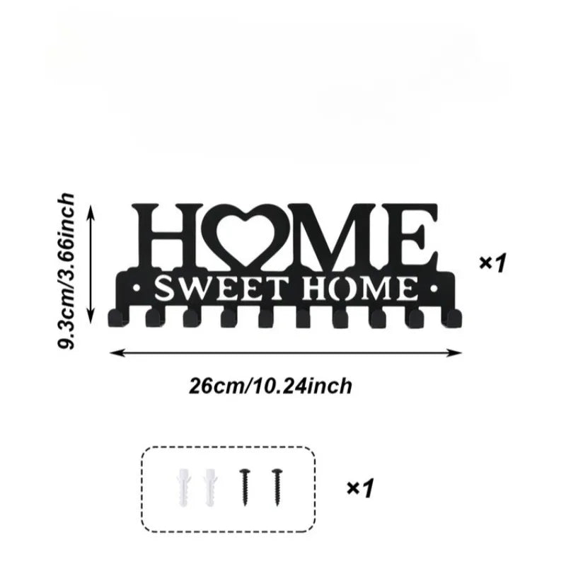 “Home Love” sleutelhouder met haken