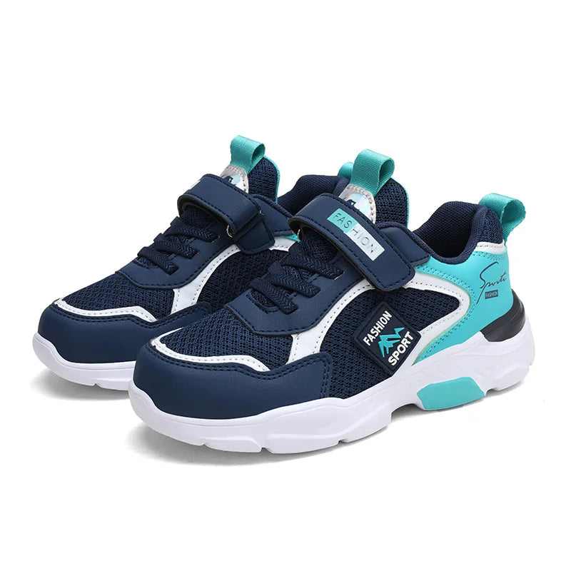 Sportieve kindersneakers met klittenband - afbeelding 7