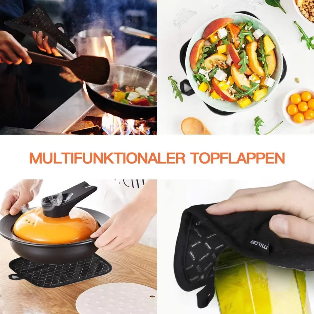 Hittebestendige katoenen ovenhandschoenen