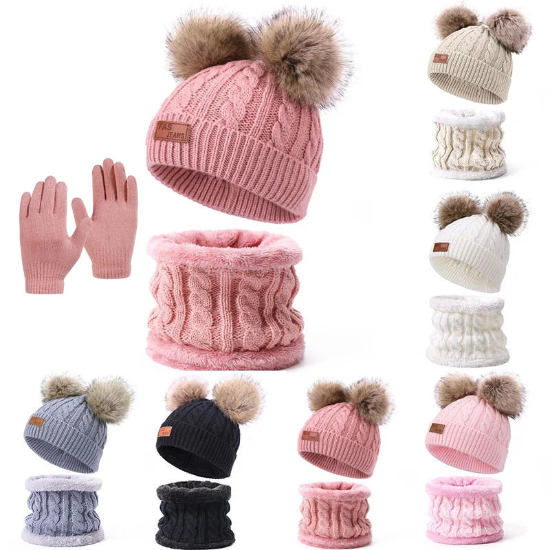 Kindermuts, sjaal en handschoenen - afbeelding 2