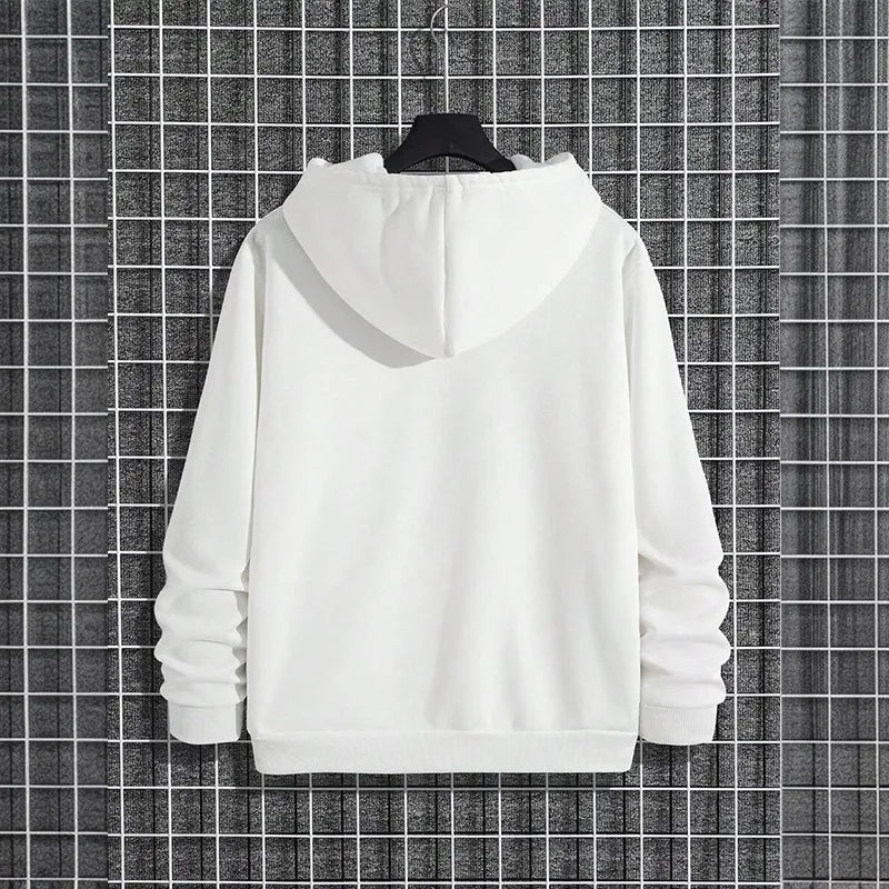 Effen joggingpak met hoodie - afbeelding 12