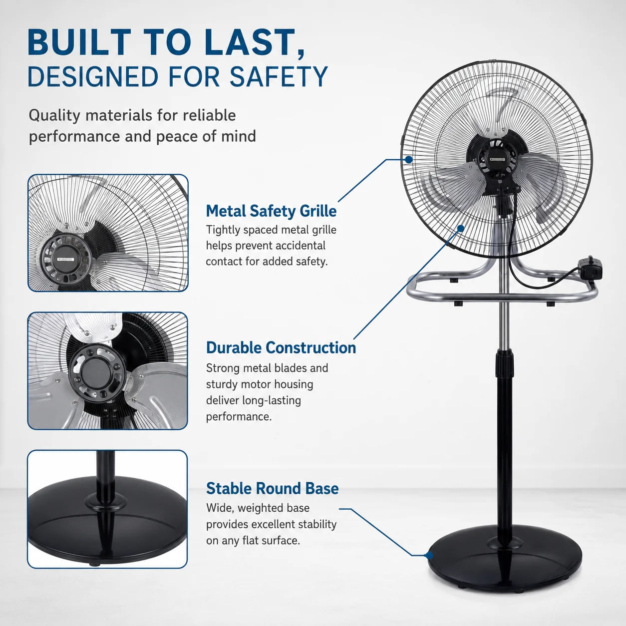 3-in-1 Metalen Ventilator XL