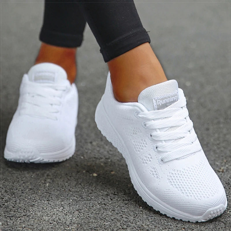 Klassieke gebreide damessneakers - afbeelding 2