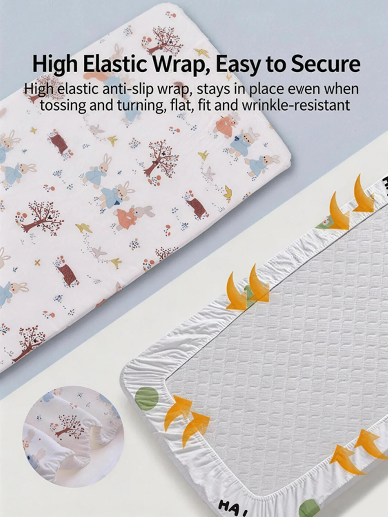 Zachte baby fitted sheet
