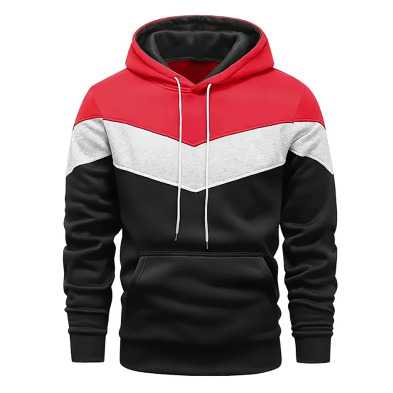 Driekleurig joggingpak met hoodie - afbeelding 11
