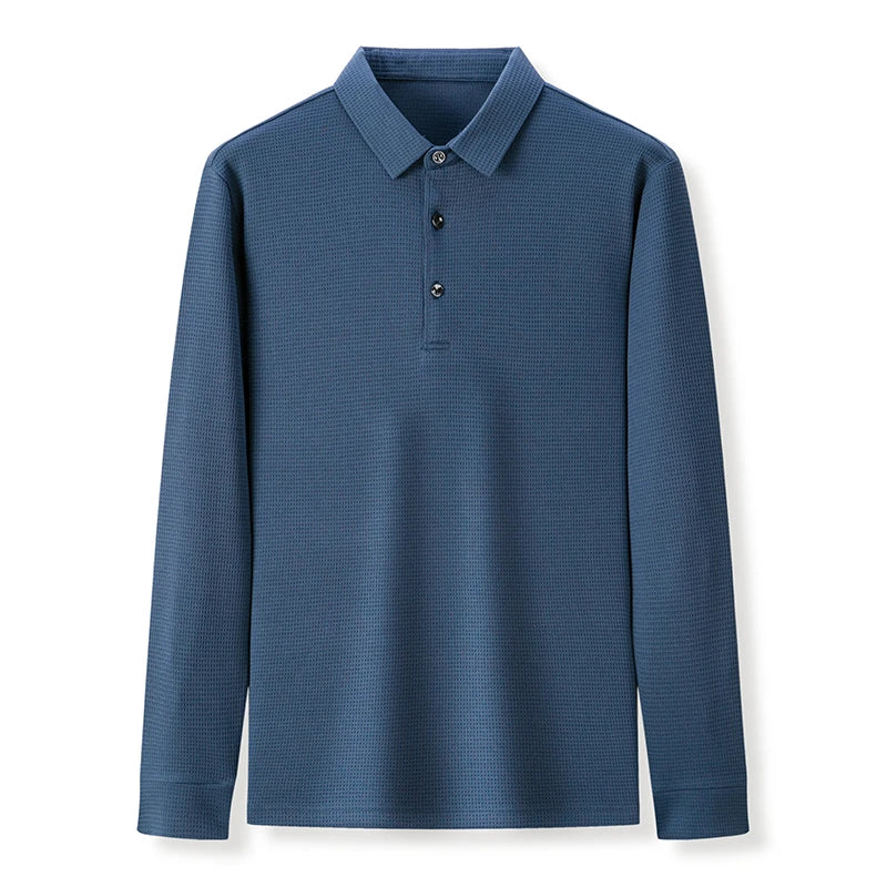 Herenpolo met lange mouwen - afbeelding 4