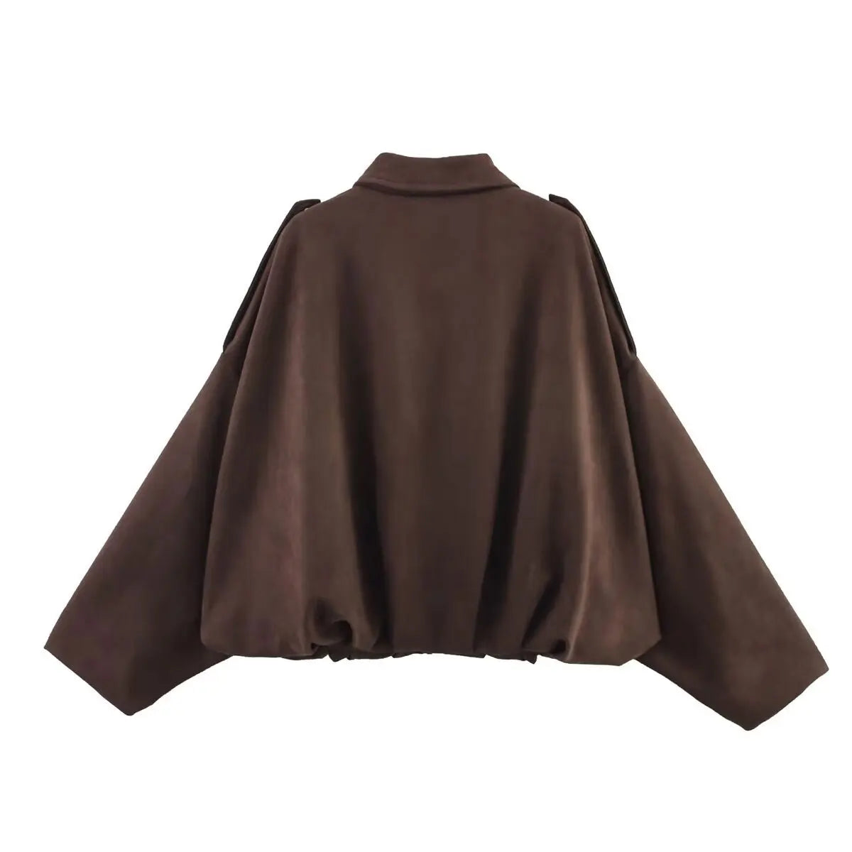 Suède-look jack met vleermuismouwen - afbeelding 10