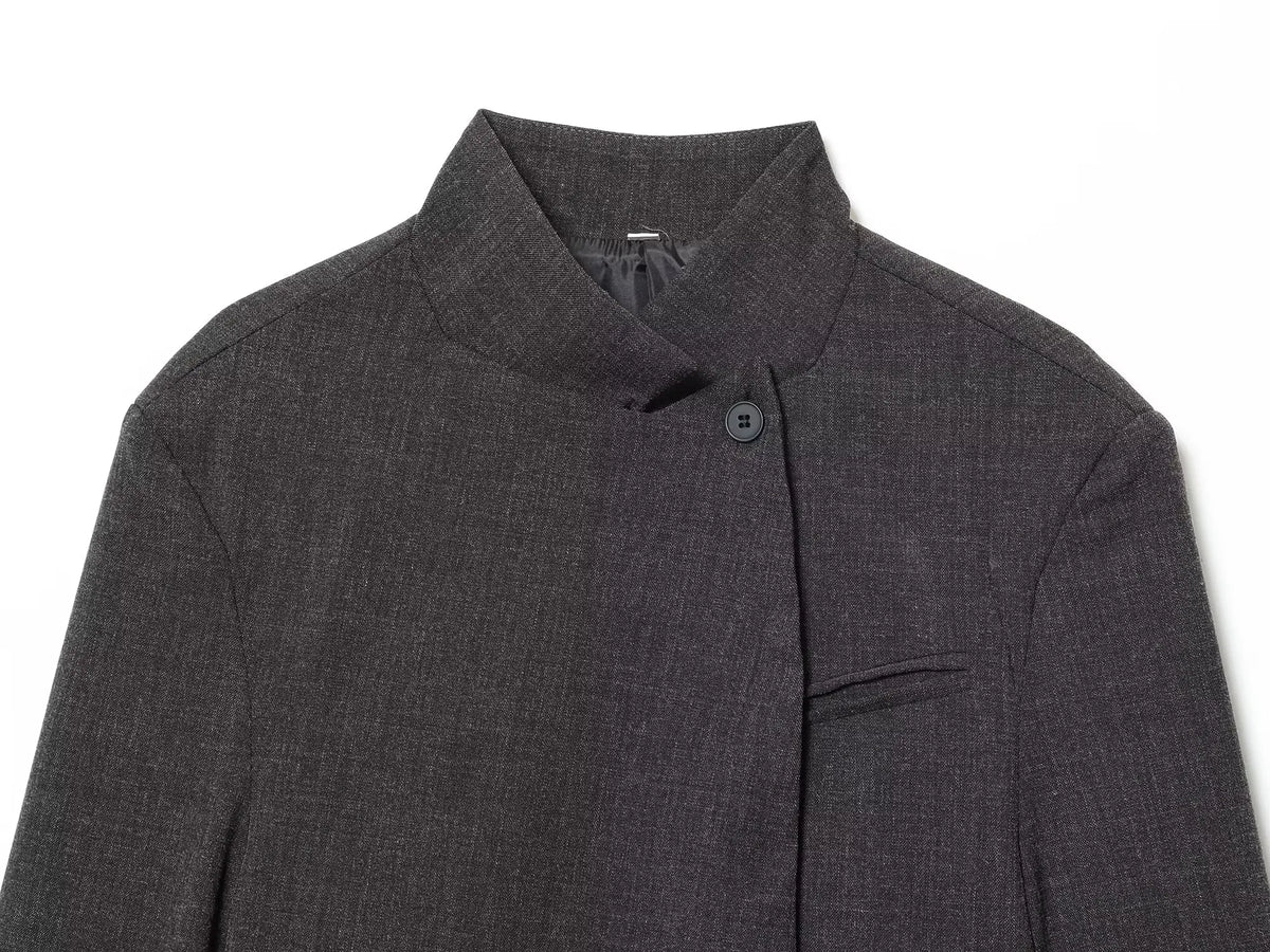Kantoorblazer met opstaande kraag - afbeelding 18