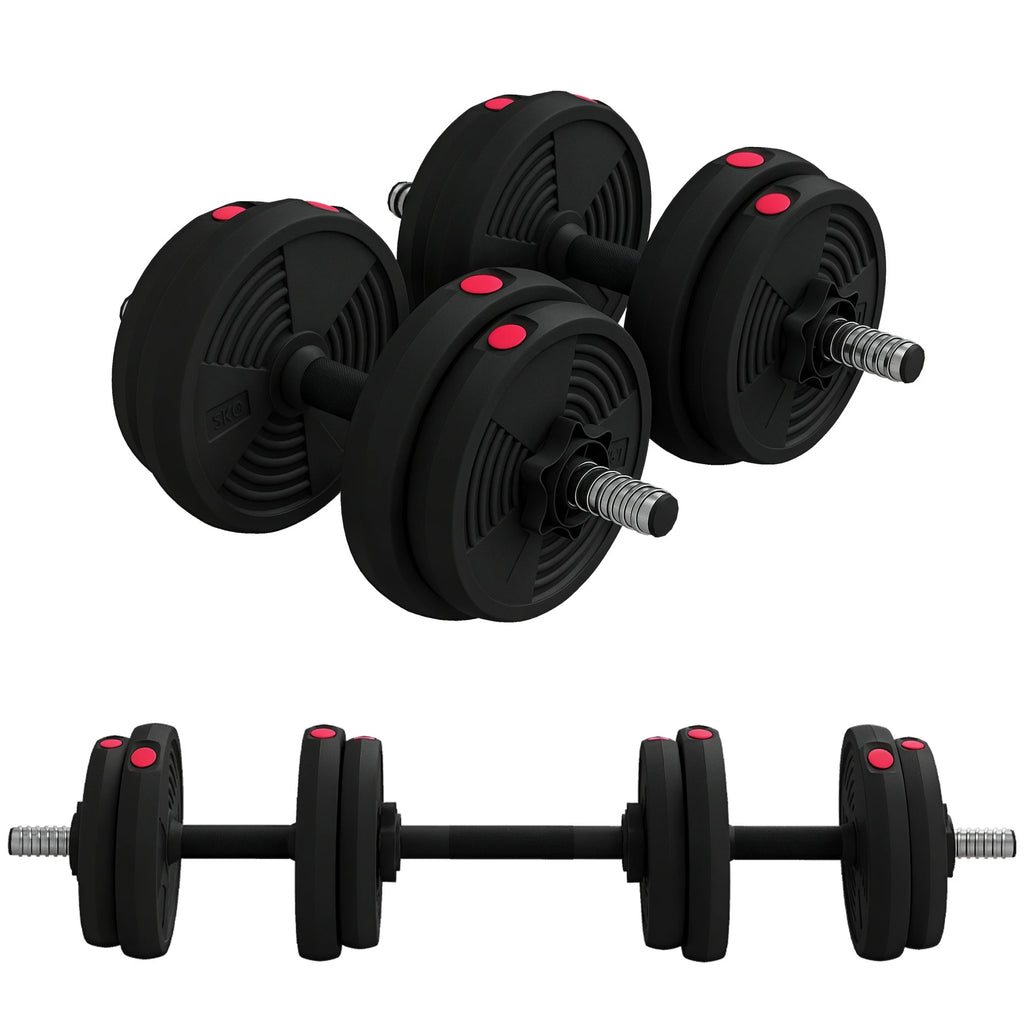 Verstelbare dumbbells met antislip handgrepen