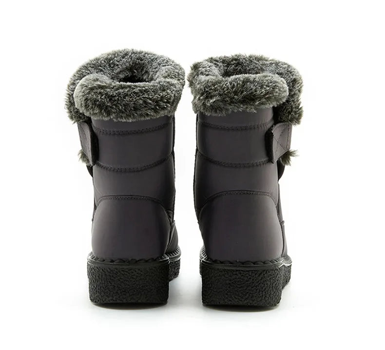 Gevoerde snowboots met klittenband - afbeelding 9