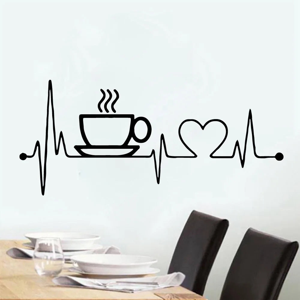 Koffiekop muursticker