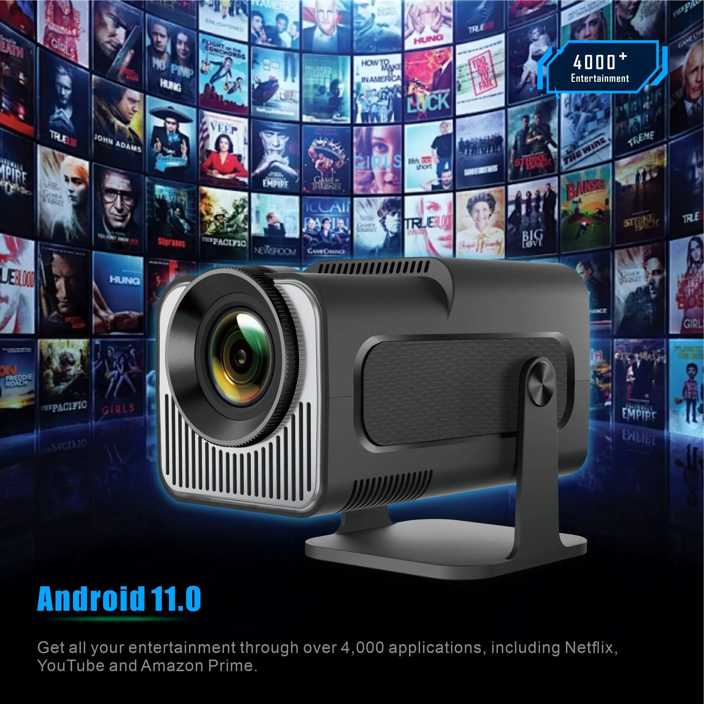 HY320 mini-projector met Android 14.0