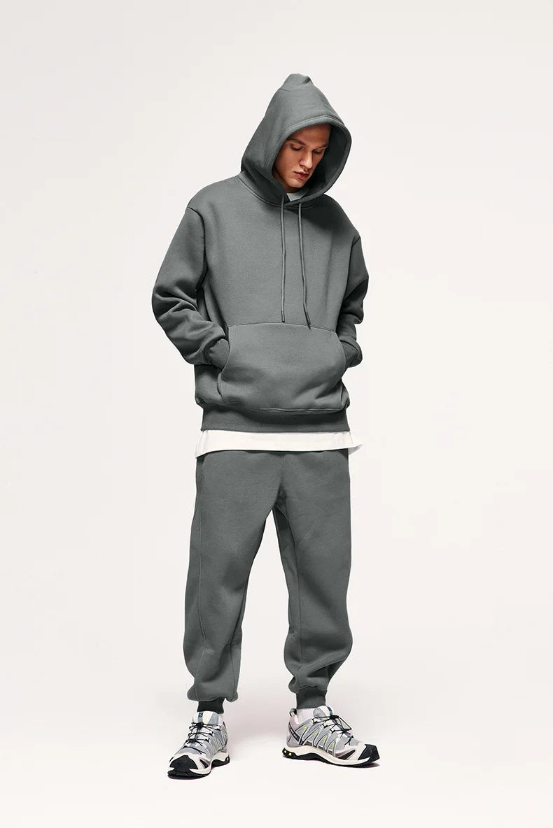 Basic joggingpak met capuchon - afbeelding 3