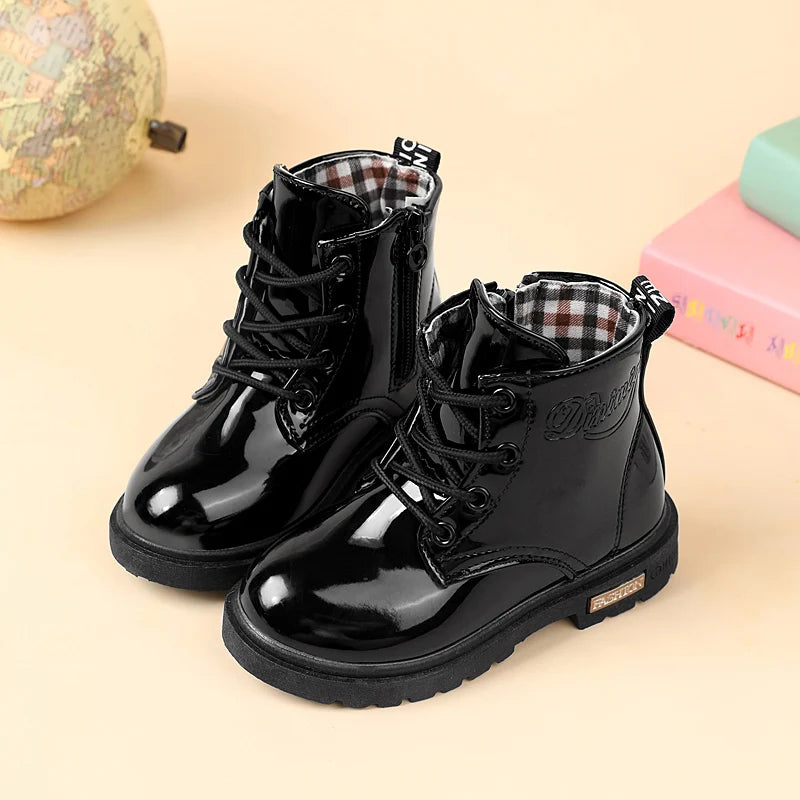 Glanzende kinderveterboots - afbeelding 5