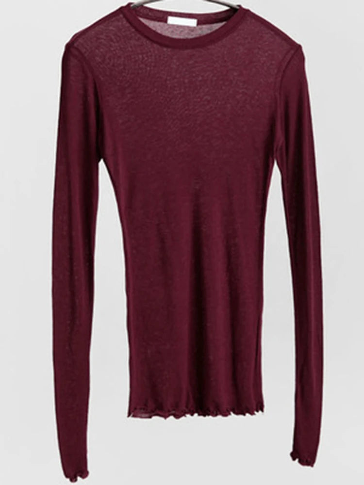 Dunne transparante longsleeve - afbeelding 6