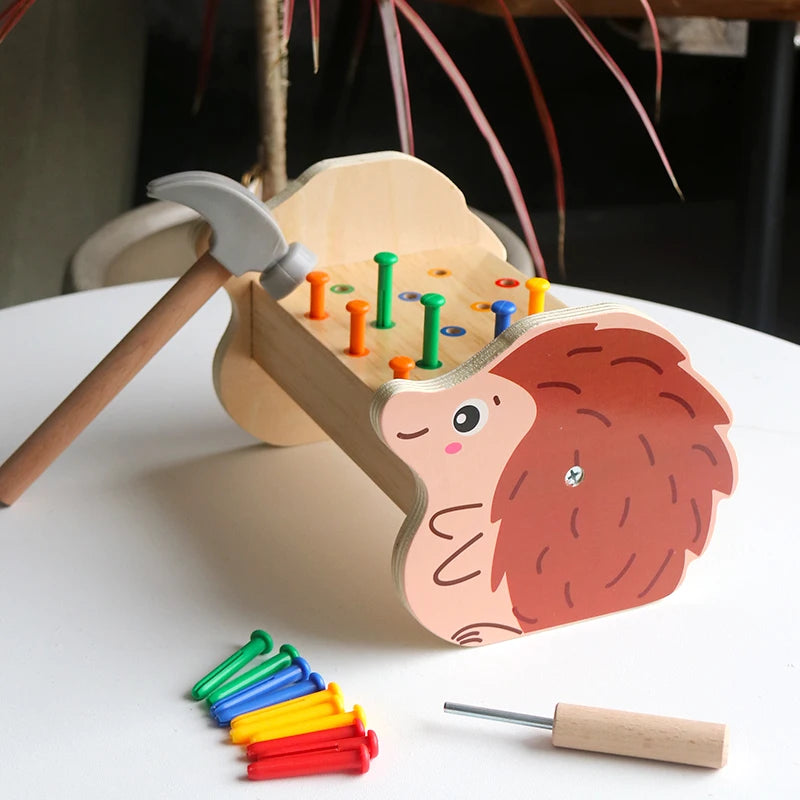 Montessori houten kleurensorteerpuzzel
