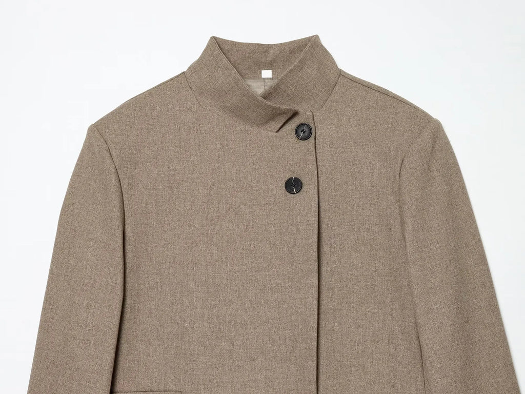 Blazer met opstaande kraag - afbeelding 7
