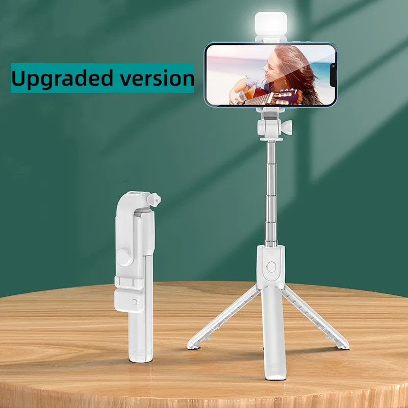 Draadloze selfie stick tripod met Bluetooth afstandsbediening en beauty fill light