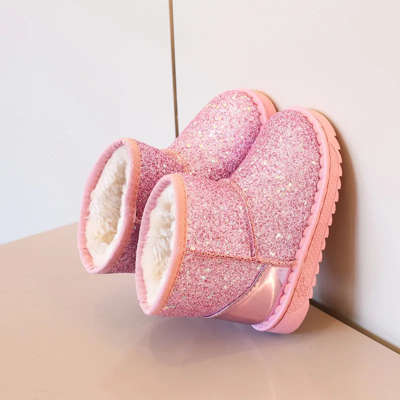 Glitter snowboots voor meisjes - afbeelding 2