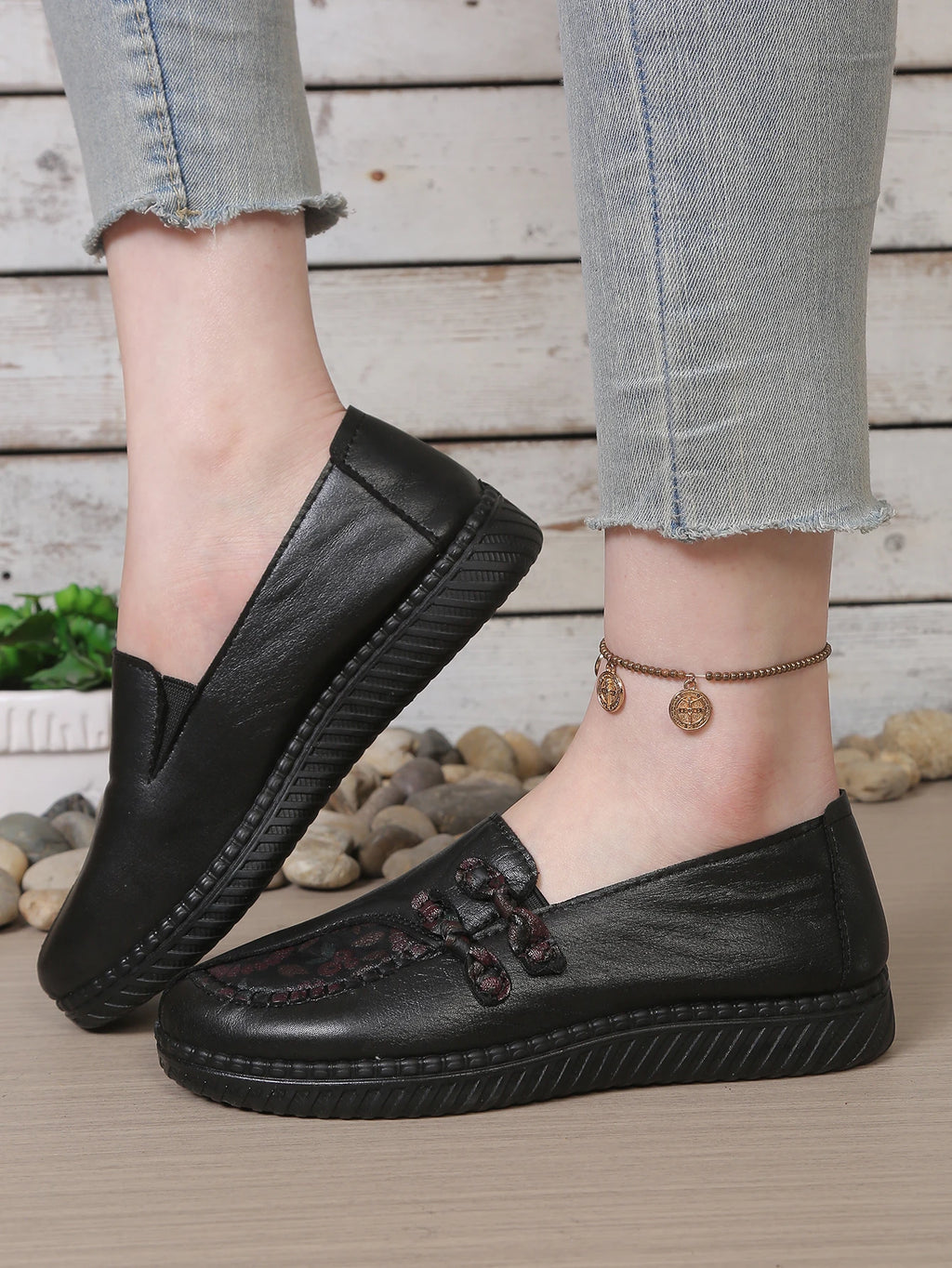 Damesloafers met bloemmotief - afbeelding 14