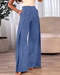 Wijde broek met hoge taille