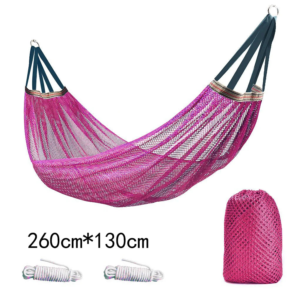 Outdoor hangmat met ice silk mesh materiaal en anti-tip ontwerp