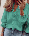 Blouse met ruches - afbeelding 6