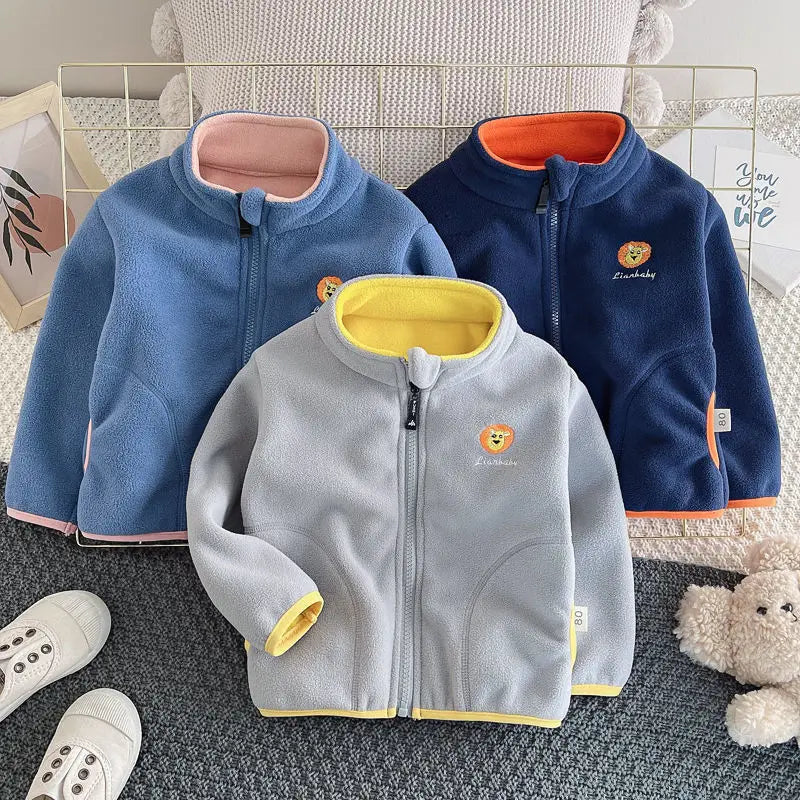 Fleece kindervest met rits - afbeelding 5