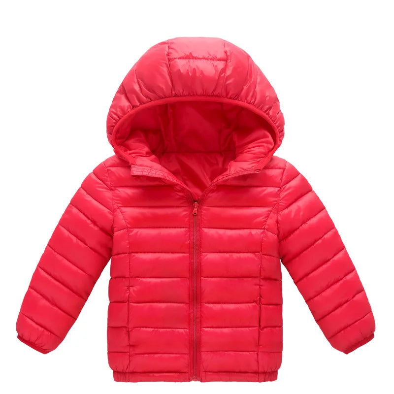 Gewatteerde kinderwinterjas met capuchon - afbeelding 9