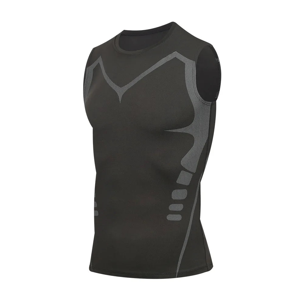 Heren compressie sportshirt
