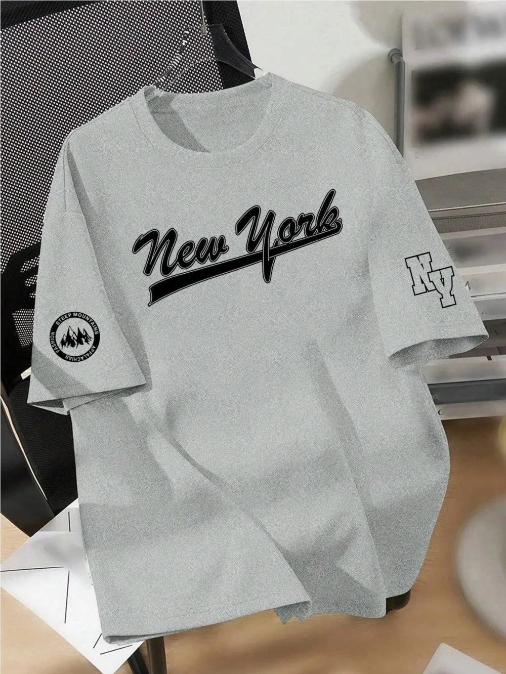 T-shirt met letterprint