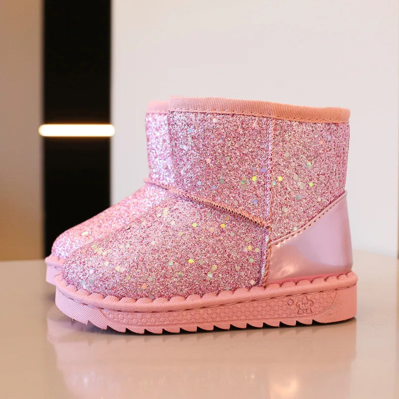 Glitter snowboots voor meisjes