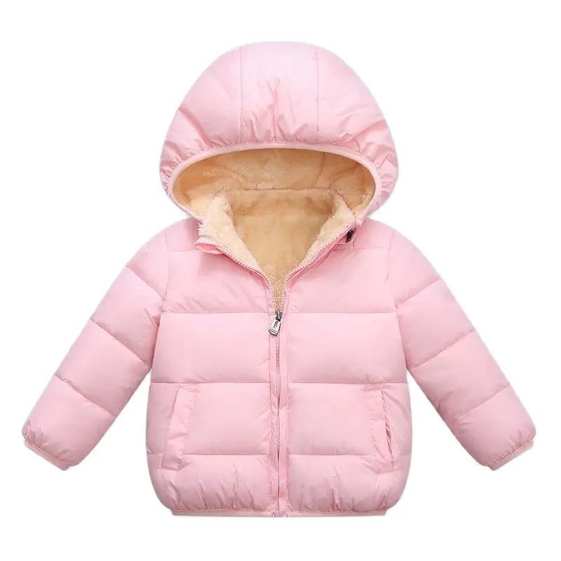Gevoerde kinderwinterjas met capuchon - afbeelding 6